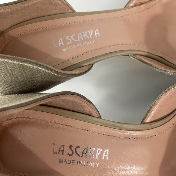 La Scarpa Mad in Italy Gray Nylon Pump, 40 - Picture 9 of 9
